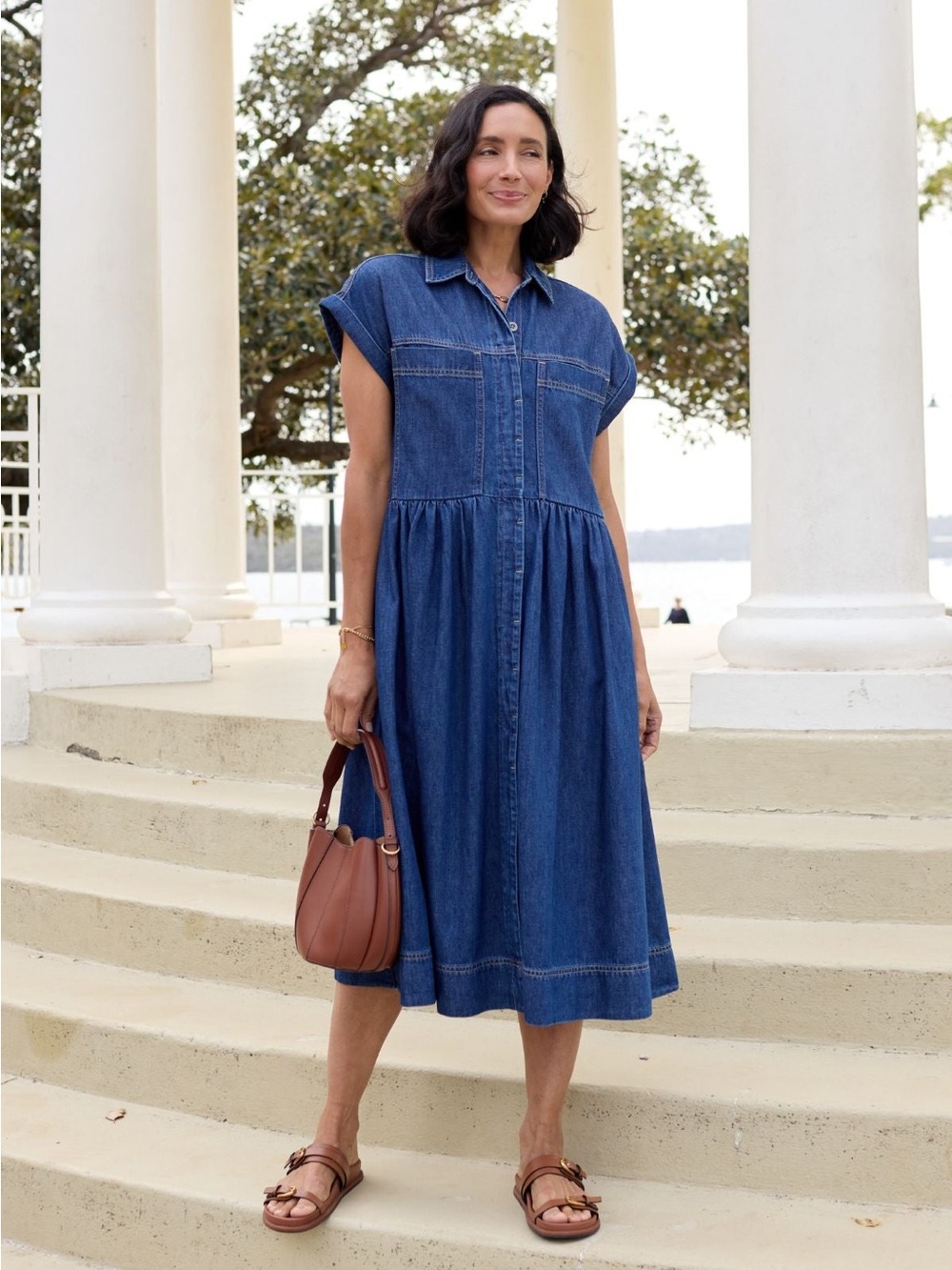 MAYE Harper Denim Dress size M